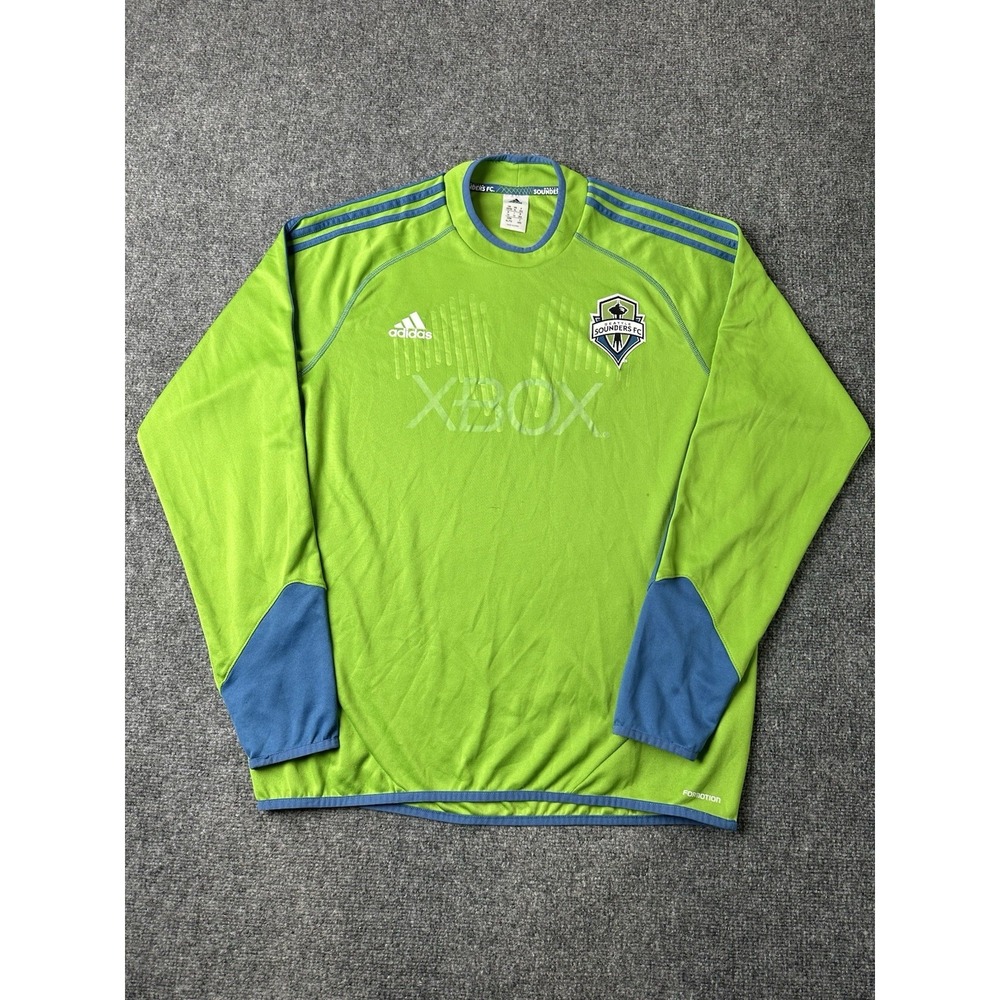 Mens 2012 Adidas‎ Seattle Sounders FC Goalkeeper Jersey Green, Size XL